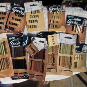 Goody Colour Collection Bobby Slide Hair Pins Bobbies Brunette Blonde Black Mini